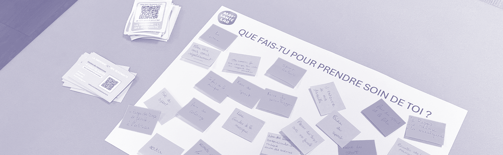 Stand étudiants infirmiers et aides-soignants